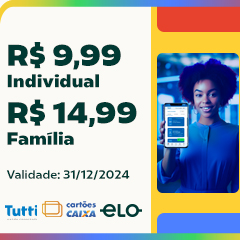 Tutti. R$ 9,99 individual e R$ 14,99 família.