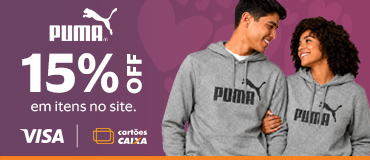 Puma. 15% off em itense no site.