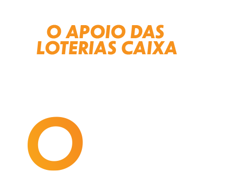 Texto: O apoio das Loterias CAIXA vira o jogo.